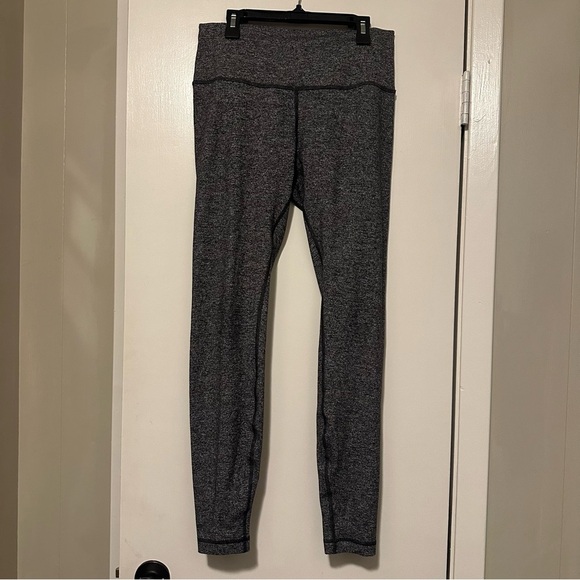 Lululemon Wunder Under Hi-Rise Tight 28 Heathered Black size 10 - Picture 3 of 10